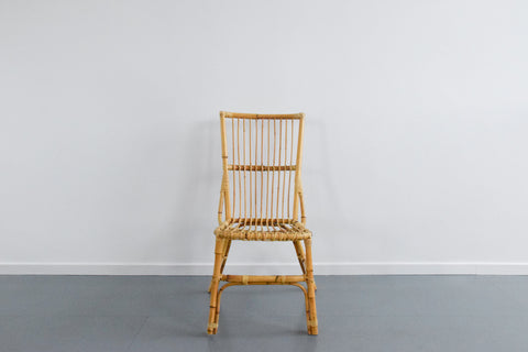 Vintage Single Bamboo and Rattan Chair
