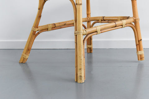 Vintage Single Bamboo and Rattan Chair