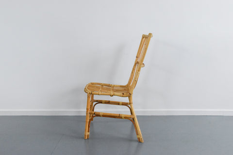 Vintage Single Bamboo and Rattan Chair