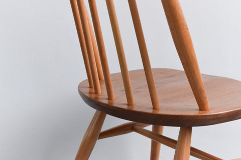 Vintage Single Ercol Light Elm Goldsmiths Dining Chair No.369