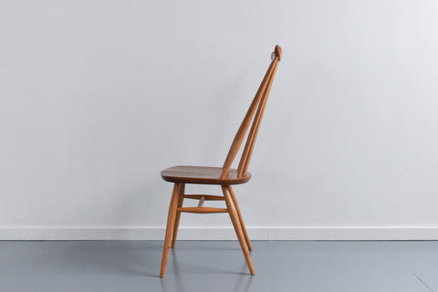 Vintage Single Ercol Light Elm Goldsmiths Dining Chair No.369
