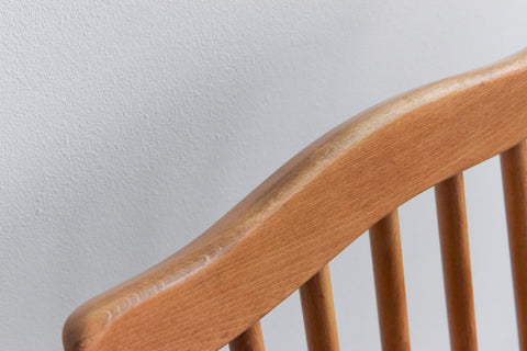 Vintage Single Ercol Light Elm Goldsmiths Dining Chair No.369