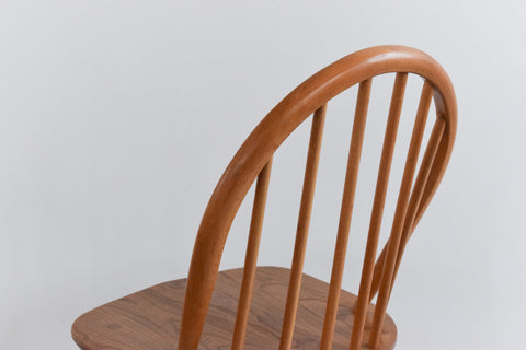 Vintage Single Ercol Light Elm Windsor Dining Chair No.370