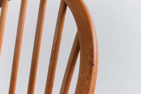 Vintage Single Ercol Light Elm Windsor Dining Chair No.370
