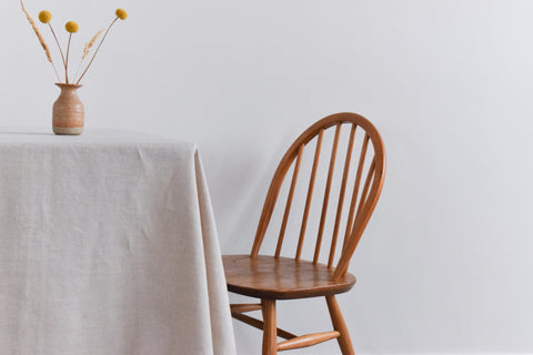 Vintage Single Ercol Light Elm Windsor Dining Chair No.370