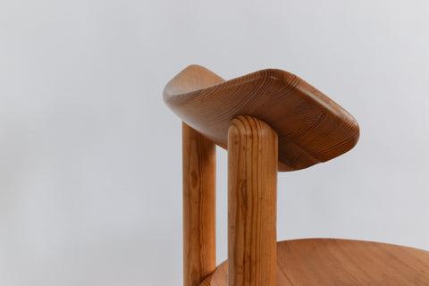 Vintage Single Pine Dining Chair by Rainer Daumiller