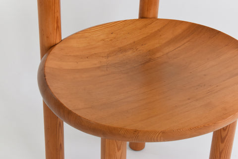 Vintage Single Pine Dining Chair by Rainer Daumiller