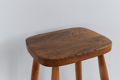 Vintage Single Wooden Bar Stool