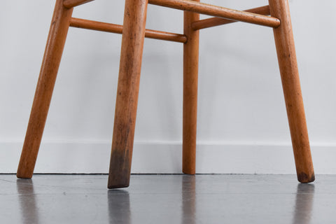 Vintage Single Wooden Bar Stool