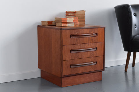 Vintage Single Teak Fresco Bedside Cabinet by G Plan