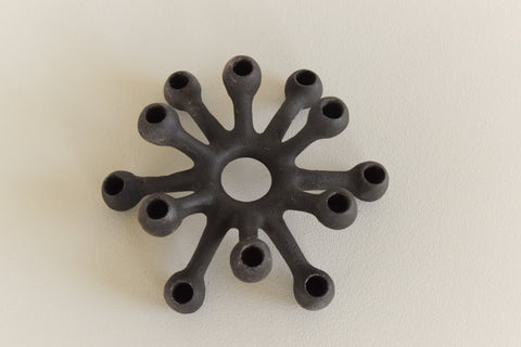 Vintage Small 1960s Black Spider Cast Iron Candle Holder by Jens Quistgaard for Dansk