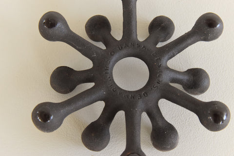 Vintage Small 1960s Black Spider Cast Iron Candle Holder by Jens Quistgaard for Dansk