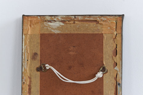 Vintage Small Arts and Crafts Style Pewter framed Mirror Circa 1920s