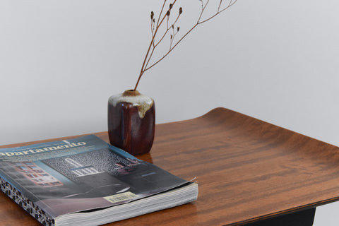 Vintage Small Bent Plywood Mid Century Coffee Table