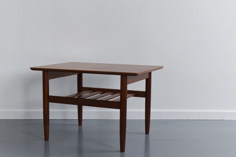 Vintage Small G Plan Teak Coffee Table with Magazine Rack / Shelf