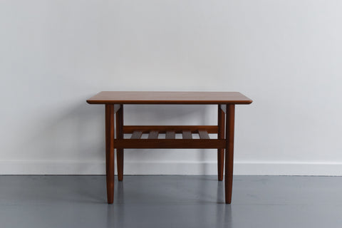 Vintage Small G Plan Teak Coffee Table with Magazine Rack / Shelf