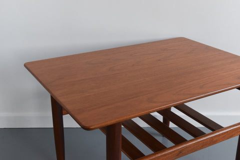 Vintage Small G Plan Teak Coffee Table with Magazine Rack / Shelf