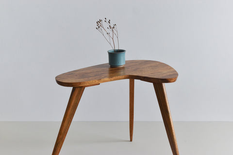 Vintage Small Oak Boomerang Coffee Table