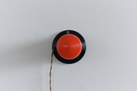 Vintage Small Red Darkroom Safety Light by Paterson in Plastic and Bakelite