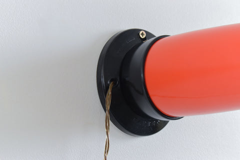 Vintage Small Red Darkroom Safety Light by Paterson in Plastic and Bakelite