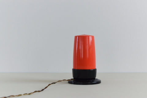Vintage Small Red Darkroom Safety Light by Paterson in Plastic and Bakelite