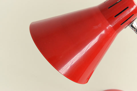 Vintage Small Red Gooseneck Desk Lamp by Searchlight