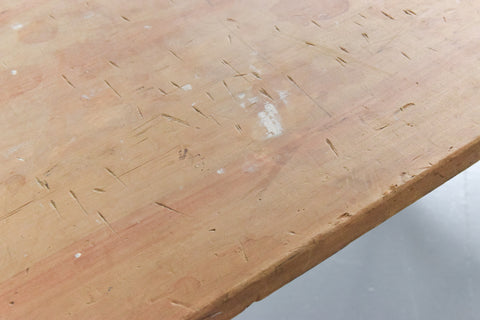 Vintage Small Rustic Wooden Folding Trestle Table