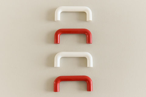 Vintage Small Single Plastic Cupboard / Drawer D Handle