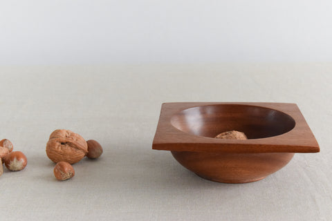 Vintage Small Mid-Century Wooden Bowl / Dish