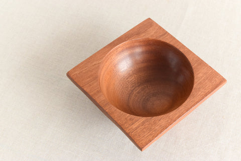 Vintage Small Mid-Century Wooden Bowl / Dish
