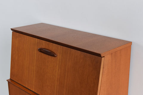 Vintage Small Teak Bureau / Cabinet