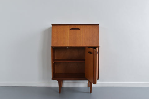 Vintage Small Teak Bureau / Cabinet