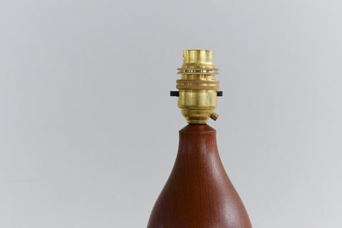 Vintage Small Teak Table Lamp Base