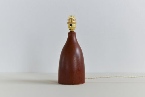 Vintage Small Teak Table Lamp Base