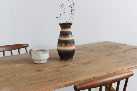 Vintage Small Rustic Wooden Folding Trestle Table