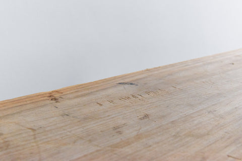 Vintage Small Rustic Wooden Folding Trestle Table