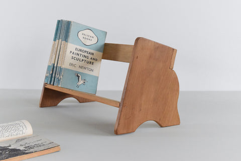 Vintage Wooden Handmade Book Rack / Stand