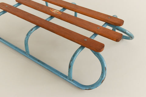 Vintage Small Wooden Slatted Play Way Sledge