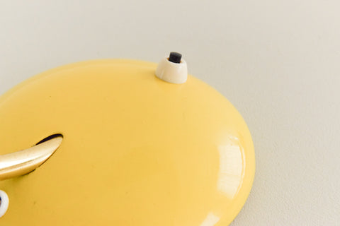 Vintage Small Yellow Swedish Desk Lamp by EWA
