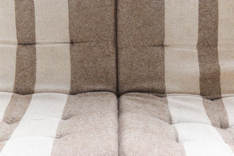 Vintage Teak Framed Two Seater Sofa and Arm Chair Set by Domino Mobler
