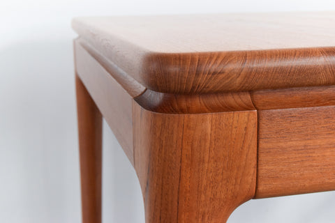 Vintage Solid Teak Extending Danish Dining Table by Glostrup Møbelfabrik