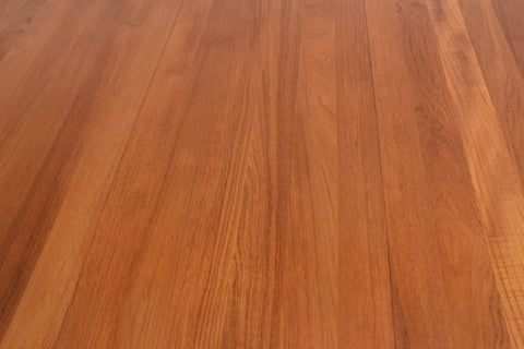 Vintage Solid Teak Extending Danish Dining Table by Glostrup Møbelfabrik