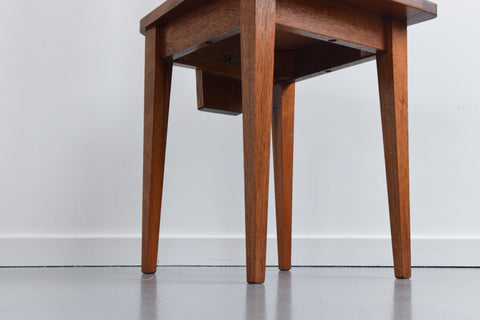 Vintage Solid Teak Spinning Chair