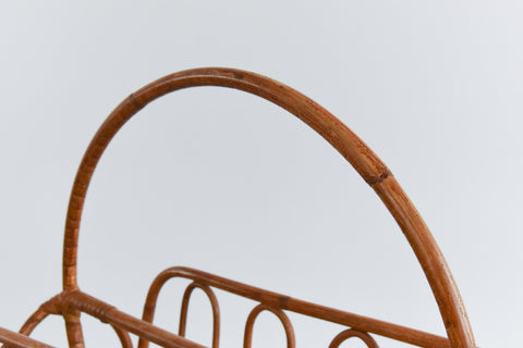 Vintage Bamboo Magazine Rack