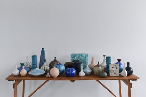 A collection of handmade Studio Ceramics by Cumbrian Potter Jean Stanton. Curated and sold by Absolutely Nice Vintage.