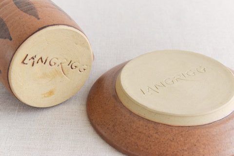 Vintage Studio Pottery Coffee Set by Jill Cookson for Langrigg Pottery