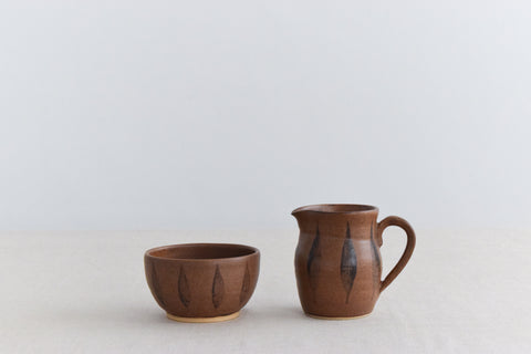 Vintage Studio Pottery Coffee Set by Jill Cookson for Langrigg Pottery