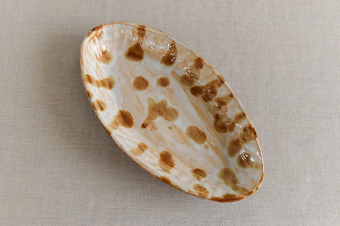 Vintage Studio Pottery Oval Bowl / Dish