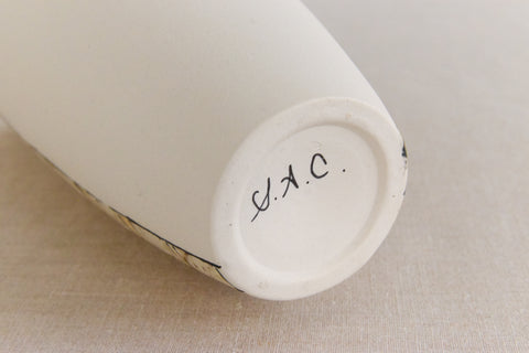 Vintage Studio Pottery Patterend Ceramic Vase