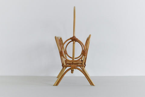 Vintage Bamboo Magazine Rack